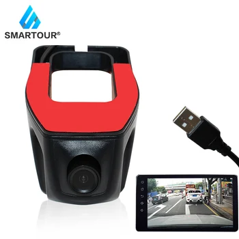 

Smartour USB Single Camera Dash Cam 1080P Full HD Navigation USB Recorder Wide Angle Mini Hidding Camera for Car Recording