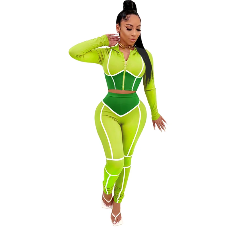 

2020 Fall Winter Women Yoga Set 2 Pcs Sports Suits Seamless Gym Leggings Long Sleeve Crop Top Fitness Sportswear Tracksuit