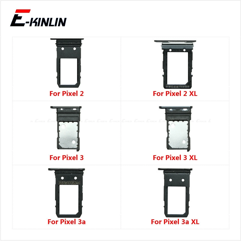Sim Micro Sd Card Socket Holder Slot Tray Reader For Google Pixel 2 3 3a Xl  Adapter Container Connector Parts - Mobile Phone Flex Cables - AliExpress