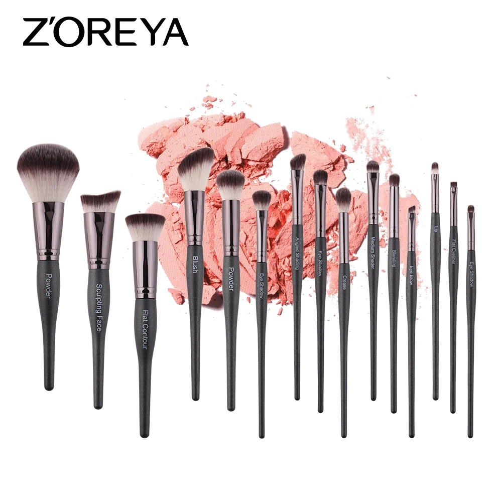 ZOREYA 15pcs Bowling Ball Shape Makeup Brush Set Foundation Powder Blusher Blending Concealer Contour Highlighter Face Make Up|Eye Shadow Applicator| - AliExpress ZOREYA 15pcs Bowling Ball Shape Makeup Brush Set Foundation Powder Blusher Blending Concealer Contour Highlighter Face Make Up|Eye Shadow Applicator| - AliExpress