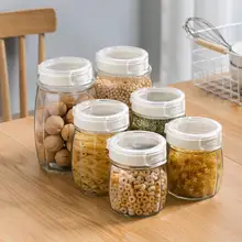 0,7/1/1.7L Стекло банки прозрачная коробка для хранения может Стекло бутылка Контейнеры герметичные Чай Кофе бак для хранения