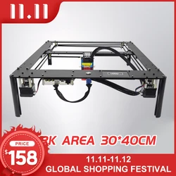 Graveur et graveur Laser de bureau 15W, imprimante Laser, routeur CNC avec lunettes carrées 