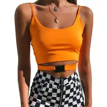 NORMOV, летний женский жилет без рукавов, короткий топ, Одноцветный, тонкий, на бретельках, футболки, вечерние, женский жилет, сексуальный, короткий, Повседневный, безрукавка, топы для девушек