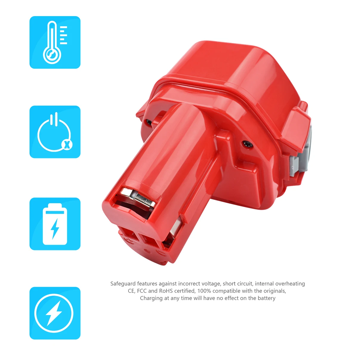Turpow 3000mAh 12V Rechargeable Battery Makita 12 V PA12 6270D 6271D 6227D Power Tool 6317D 8270D batteries 4331D L50 power tool battery rechargeable lithium batteries rechargeable nickel zinc batteries rechargeable nickel metal hydride batteries