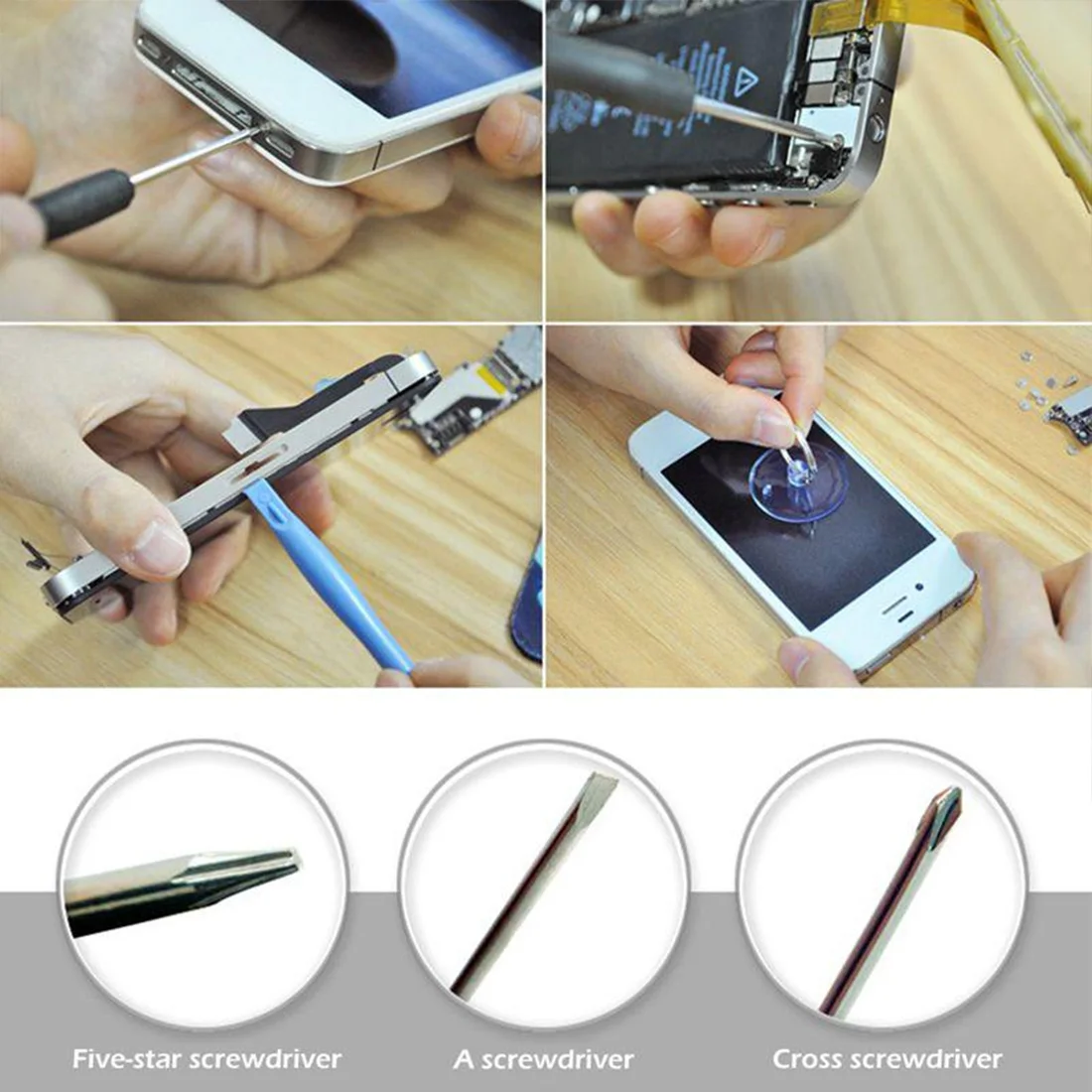 Профессиональный 11 в 1 Набор инструментов для ремонта сотовых телефонов, Набор отверток для смартфонов, набор инструментов для iPhone, samsung, huawei, Xiaomi