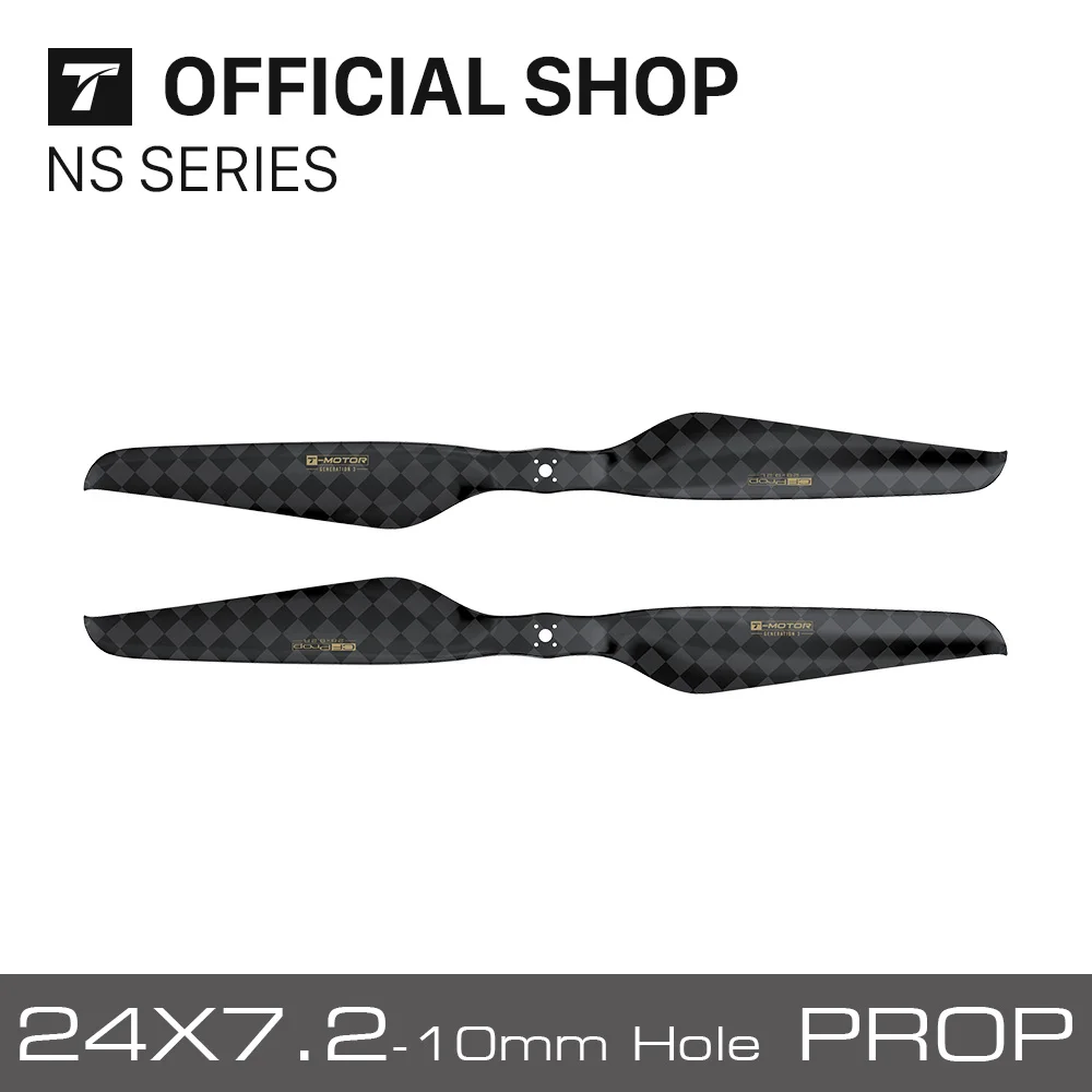 

T-motor Multirotor Carbon Fiber 3 Gen 3rd Generation пропеллеры NS Series NS24X7.2 Light Prop, Longer светильник, отверстие 6 мм/10 мм