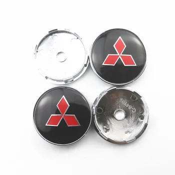

4pcs 60mm Wheel Center Hub Caps Car Emblem Badge Logo Wheel Center Cap For Mitsubishi lancer asx outlander pajero l200 galant