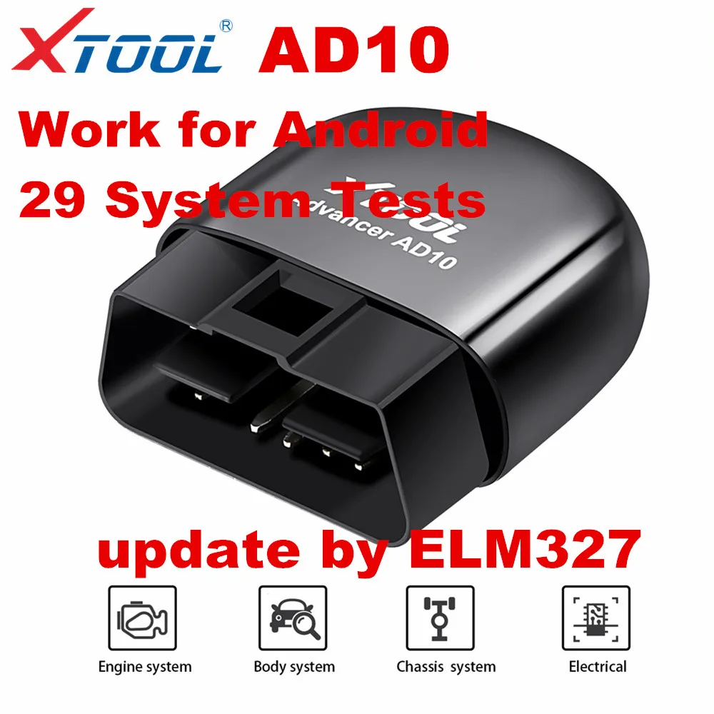 Сканер кодов XTOOL AD10 OBD2 диагностический сканер EOBD Bluetooth ELM327 считыватель работает с