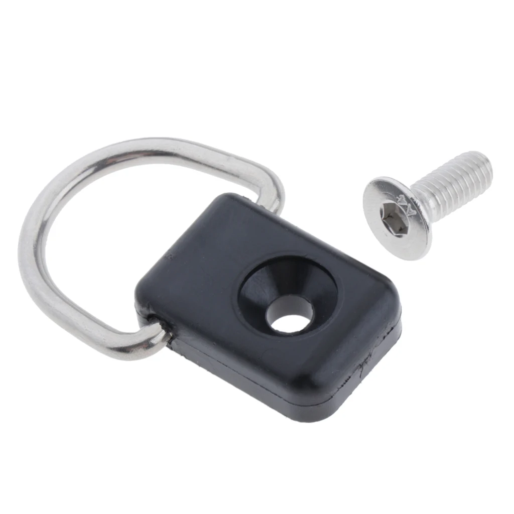 Kayak D Ring Kayak Fishing Rigging D Ring Buckles Backrest Buckles DIY Deck Buckle for Bungee Accessory Kayak Boat Accessories