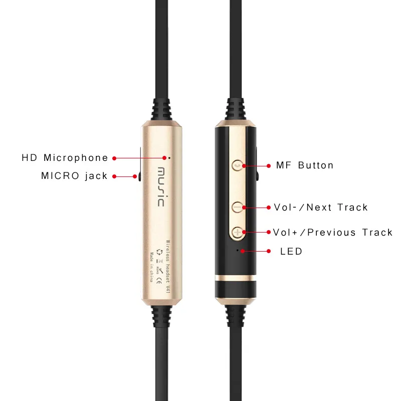 Bluetooth наушники Picun H6 Спортивные Беспроводные для бега с микрофоном спортивные IPX4