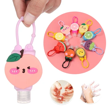 

30ML Cartoon Silicone Mini Hand Sanitizer Disposable No Clean Detachable Cover Travel Portable Safe Bath Shower Hand Gel Holder