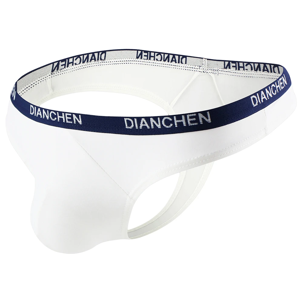 Трусы-стринги мужские эластичные дышащие шелковые |