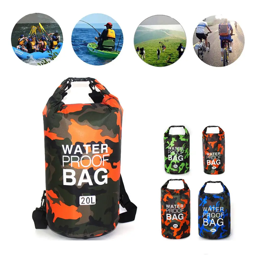 New Bags Waterproof Dry Bag River Ocean Backpack Rafting Diving Accessories UK 