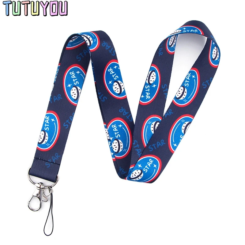 PC380 Happy Planet Lanyards ID бейдж держатель ID карты пропуск мобильный телефон ремешки бейдж держатель для ключей брелок