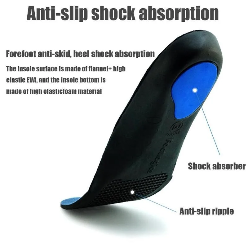 1 Pair Flat Foot Orthopedic Insoles For Shoes Soles Inserts Arch Support Corrector Men Women Shoe Pad Eva Sports Insoles Adults