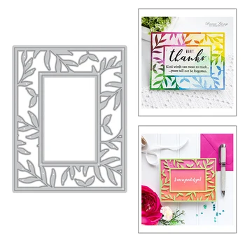 

2020 DIY New Metal Cutting Dies Scrapbooking Background and For Square Paper Making Embossing Frame Stencil Tree Craft Stamp Set