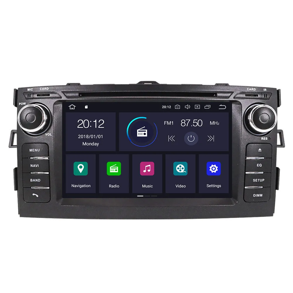 PX6 4+ 64 Android 9,0 автомобильный стерео Мультимедийный dvd-плеер gps для Toyota Auris 2006-2012 радио gps Navi BT аудио головное устройство карта