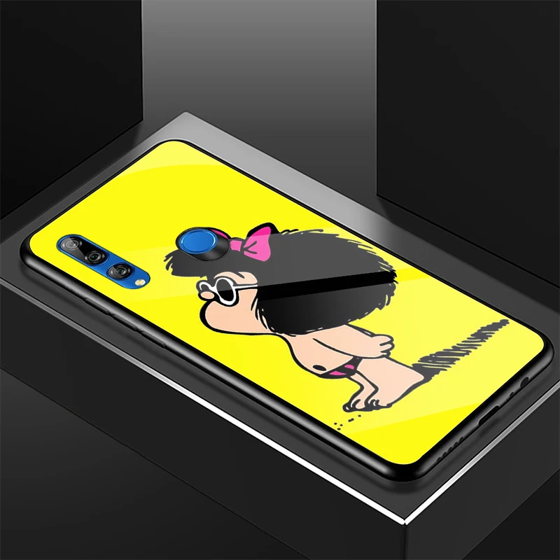 Mafalda Kính Cường Lực Điện Thoại Ốp Lưng Cho Huawei Honor 8X 9 10i 20i 20Lite 20Pro 30 Pro Vỏ cute phone cases huawei Cases For Huawei