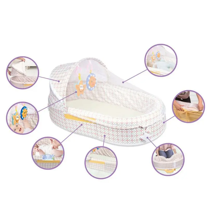 Младенческая Детская кроватка для путешествий, портативный многофункциональный рюкзак, детская кроватка для новорожденных, детская кроватка для путешествий