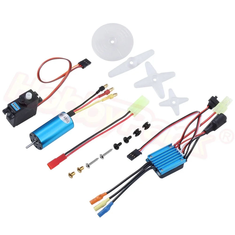 Набор бесщеточного двигателя 4800KV & 25A ESC + сервопривод для WLtoys 1/18 RC Car A959 A949 A969 A979 K929