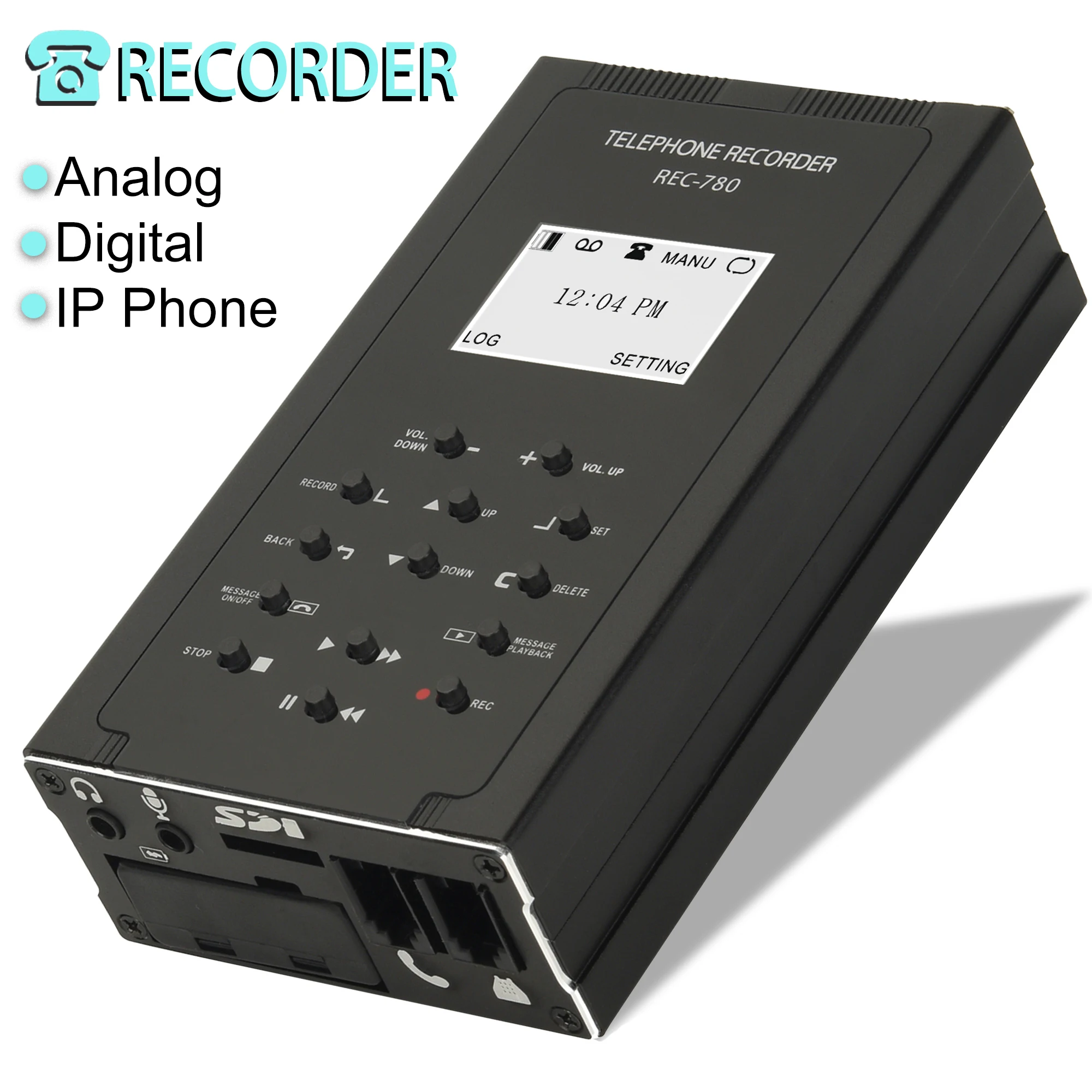 Landline Phone Call Recorder Automatic/manual Telephone Calls Recording