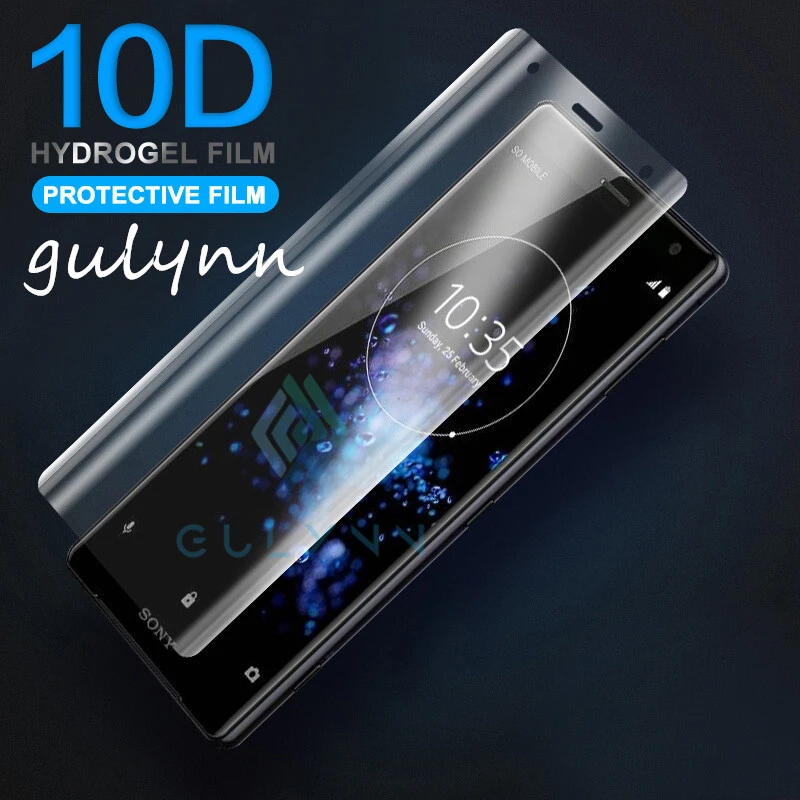 

New 10D Soft TPU Hydrogel Film For Sony Xperia 1 10 10Plus XA2 XA1 XZ1 Ultra HD Screen Protector Full Cover (Not Tempered Glass)