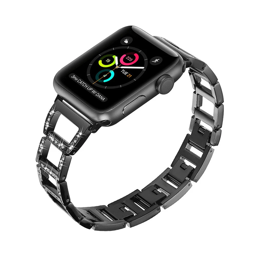 Соединительный браслет, совместимый для Apple Watch, ремешок 38 мм, 42 мм, ремешок для Iwatch, ремешок для женщин, сменный металлический спортивный ремешок, аксессуары