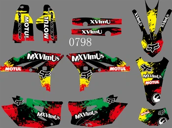 

0798 Motorcycle Team Graphic & Backgrounds Decal Sticker Kits for Yamaha WR450F 2012 2013 2014 2015