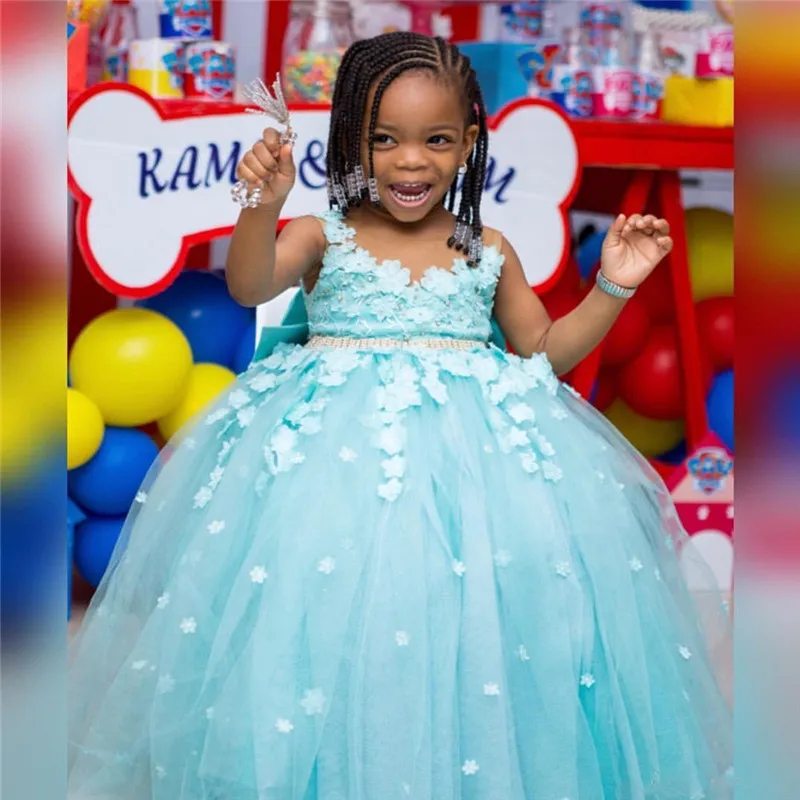 Новинка; платье для дня рождения для маленьких девочек с бантом и объемными цветами; платье для мамы и дочки; детское праздничное платье