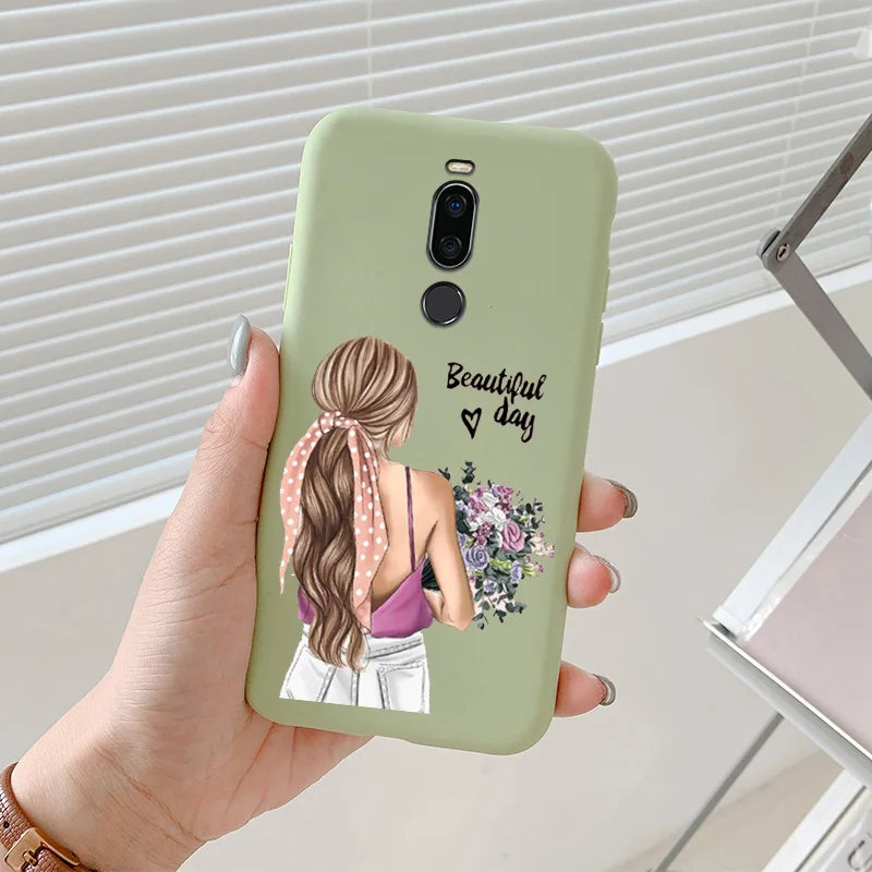 meizu cover For Meizu Note 8 Case Mother And Daughter Phone Cover For Meizu Note 9 Shell Painted Silicone Phone Protection Cover cases for meizu belt Cases For Meizu