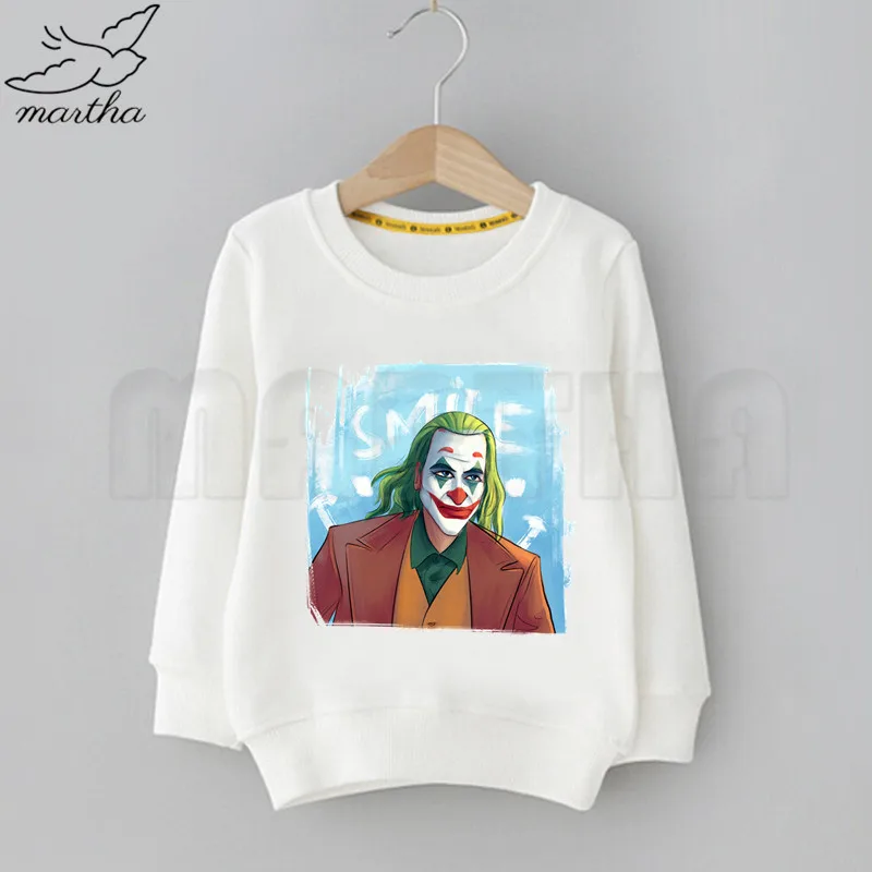 C Детская толстовка с забавным принтом «Joker Joaquin Phoenix»; однотонные толстовки с капюшоном; модные толстовки с длинными рукавами для мальчиков и девочек; уличная одежда - Цвет: C