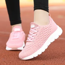 

Spring 2021 New Shoes Woman Stretch Fabric Fashion Sneakers Women Lace-up Tenis De Mujer Plus Size Designer Shoes Women