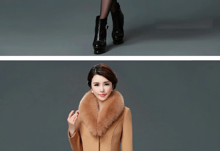 Пальто и куртки женские зимние с меховым воротником офисные женские элегантные пальто с пуговицами женская верхняя одежда женские пальто размера плюс 3XL