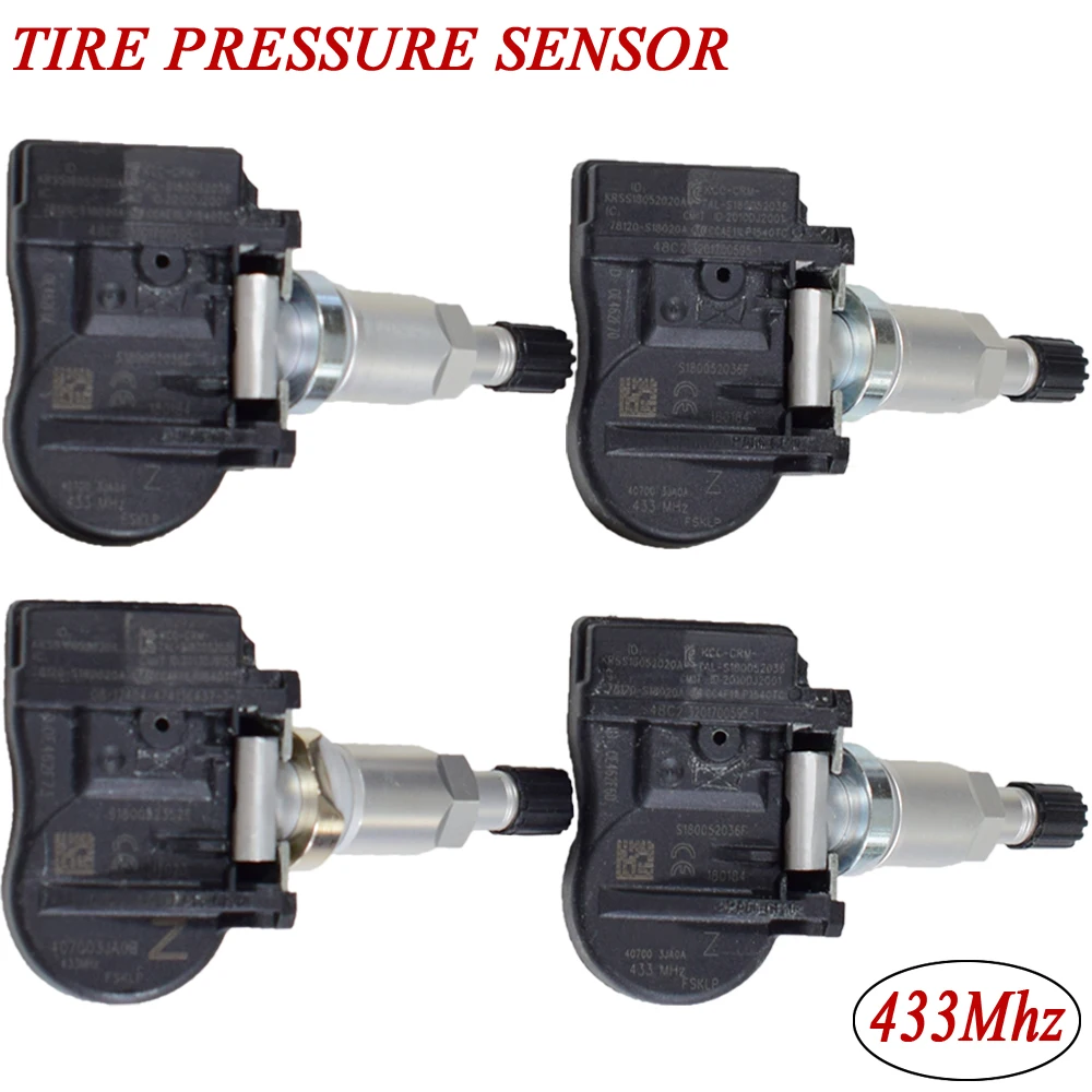 4 шт. система контроля давления в шинах датчик 40700-3JA0A 40700-3JA0B 433 МГц Автомобильный датчик TPMS для Infiniti JX35 Q50 Q60 QX60