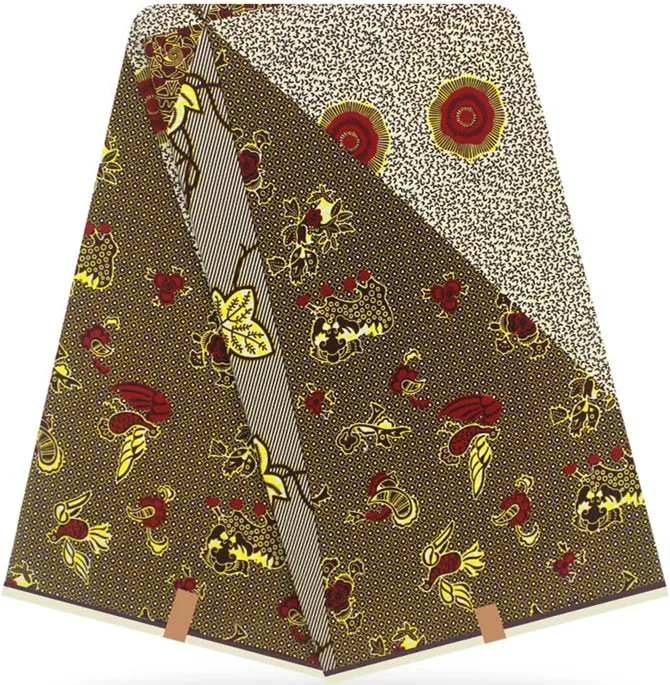 african fabric african wax prints fabric for patchwork real wax high quality 6yards cotton fabric ankara fabric for dress HH-D3