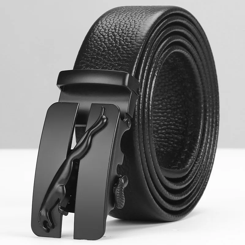 Peikong Leather automatic buckle for men designer Fashion Belts high quality for men Business Popular Brand Black Belts Luxury