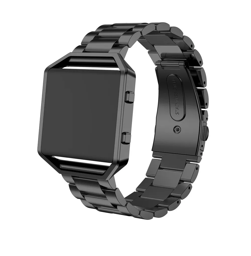Для Fitbit Blaze полосы с рамкой из нержавеющей стали ремешок для часов сменный аксессуар ремешок для Fitbit Blaze умные фитнес-часы
