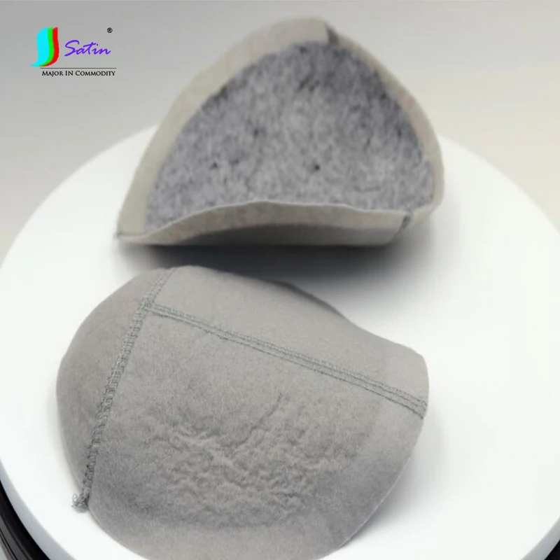 Серые полукруглые хлопковые подплечники, деловой костюм, детская швейная одежда, аксессуары, подплечники, A0357F