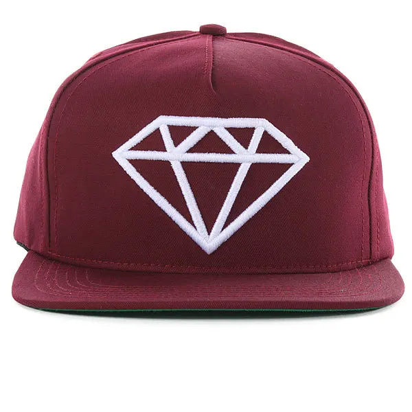 Красный Алмазный наивысшего качества snapback Кепка в стиле хип-хоп, регулируемые бейсболки и кепки для мальчиков и девочек с коробкой - Цвет: Красный