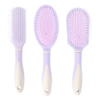 

1 Set of 3Pcs Hair Comb Hairdressing Hair Brush Portable Massage Comb Massager for Relaxing and Relieving Fatigue (Purple)