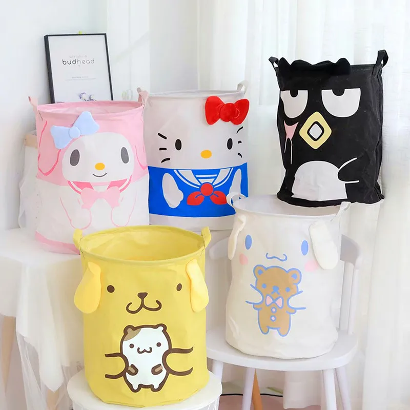Мультфильм Мелодия Пингвин Cinnamoroll тканевая корзина складная сумка для хранения игрушки подарок#3314