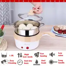 1.8L Многофункциональный двухслойный мини электрический чайник из нержавеющей стали сковорода кухонная плита Жарка тушью мульти плита контейнер для еды