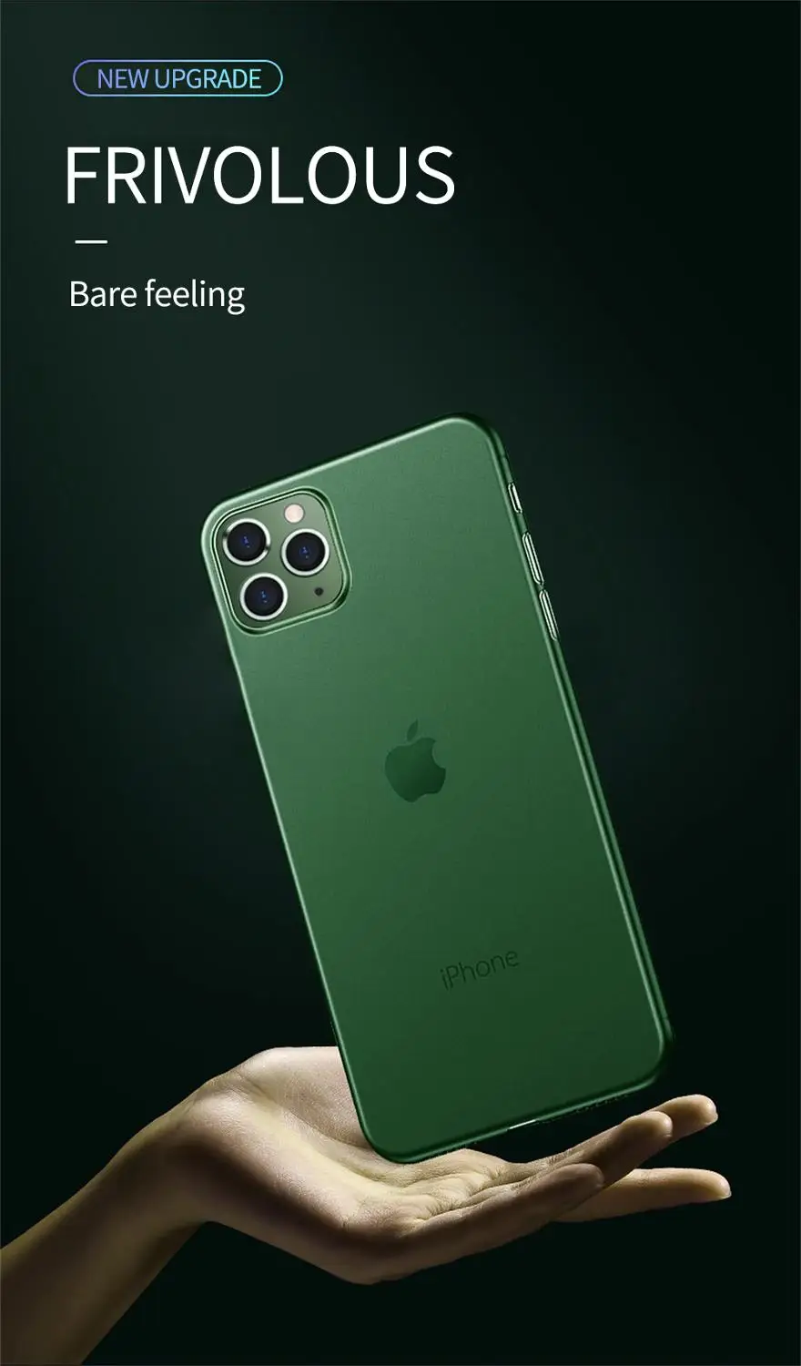 100 шт ультра тонкий PP чехол для iPhone 11 Pro Max X XR XS матовый тонкий мягкий чехол для iPhone7 8 6s Plus Полный противоударный чехол s