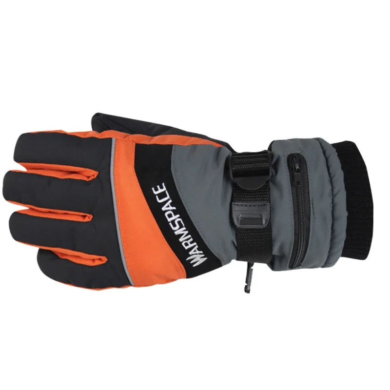 1 Pair Winter Hand Warmer Electric Thermal Gloves Anti-slip Waterproof Heated Gloves Battery Powered Outdoor Motorcycle Ski Glov
