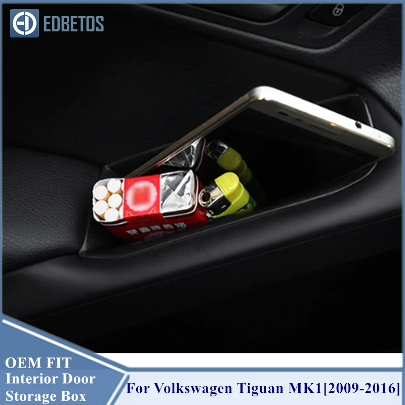 2 шт. Автомобильный Дверной ящик для хранения ручная коробка Volkswagen VW Tiguan MK1 2009 2016