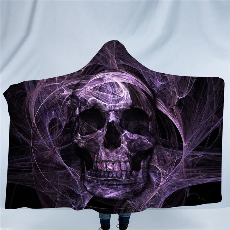 16 Halloween Pumpkin Pattern Wear Cap Home Blanket Children's Blanket Hooded Shawl - Цвет: 16