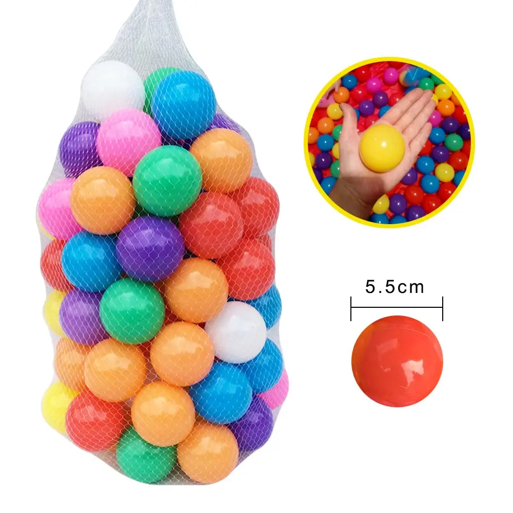 200 шт/партия Экологичные цветные шарики мягкие пластиковые шарики для плавания игрушки для манежа для детей наружные шары водный бассейн океан волна мяч