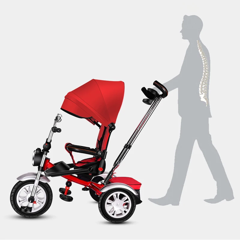 Многофункциональная детская тележка трехколесный велосипед детский можно