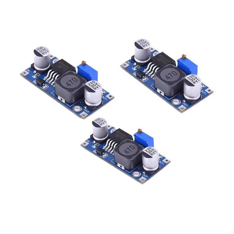 3 pieces LM2596 LM2596s DC-DC Шаг вниз Питание модуль 3A Регулируемый понижающий модуль LM2596S-ADJ Напряжение Регулятор 24V 12V 5V 3В - Цвет: 3 pieces