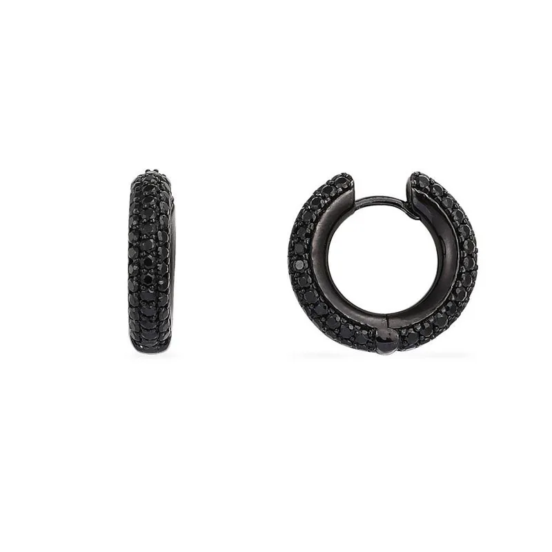 SLJELY-High-Quality-Fashion-Real-925-Sterling-Silver-Paved-Black-Cubic-Zironia-Simple-Hoop-Earrings-Women